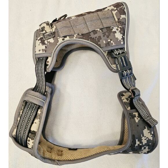 Auroth Tactical Adjustable Dog Harness Vest with Handle For Extra Large Dog Camo - Picture 1 of 11